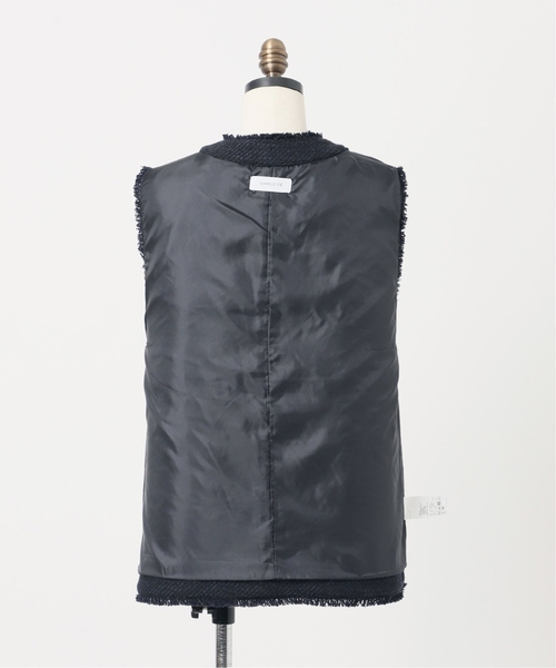 B.C STOCK(ベーセーストック)の「《追加》前開きツイードベスト 2(ベスト・レディース・ベージュ/ネイビー・FREE)」の8枚目の写真