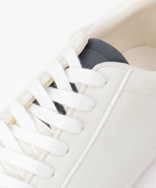 ikka（イッカ）の「レザータッチコートスニーカー（スニーカー・メンズ・ブラック/ホワイト・M/L/XL）」の8枚目の写真