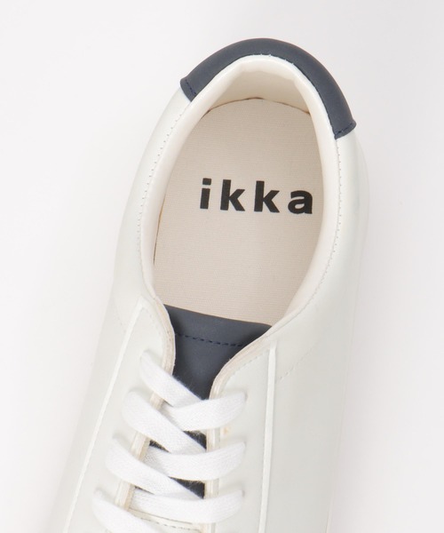 ikka（イッカ）の「レザータッチコートスニーカー（スニーカー・メンズ・ブラック/ホワイト・M/L/XL）」の9枚目の写真