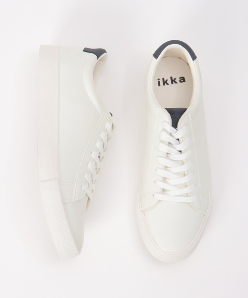 ikka（イッカ）の「レザータッチコートスニーカー（スニーカー・メンズ・ブラック/ホワイト・M/L/XL）」の12枚目の写真