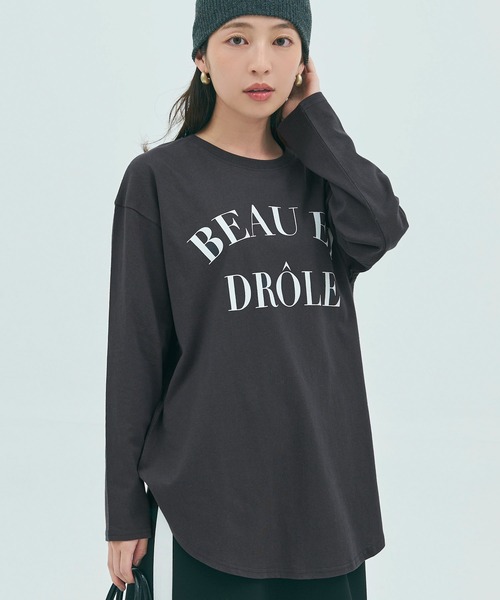 coca(coca)(コカ)の「テールカットアソートプリントTシャツ(Tシャツ/カットソー・レディース・E/C/F/A/B/D・L/M)」の6枚目の写真