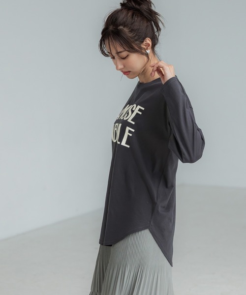 coca(coca)(コカ)の「テールカットアソートプリントTシャツ(Tシャツ/カットソー・レディース・E/C/F/A/B/D・L/M)」の22枚目の写真