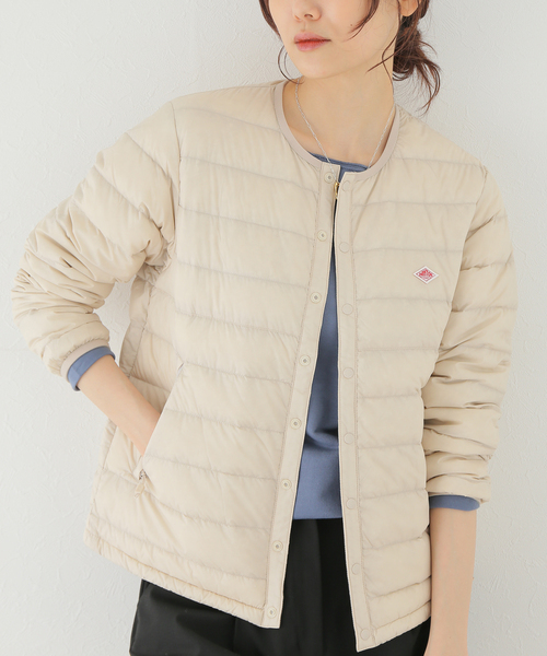 SLOBE IENA(スローブイエナ)の「【DANTON/ダントン】 INNER ダウン(ブルゾン・レディース・アイボリー/ブラック・FREE)」の16枚目の写真