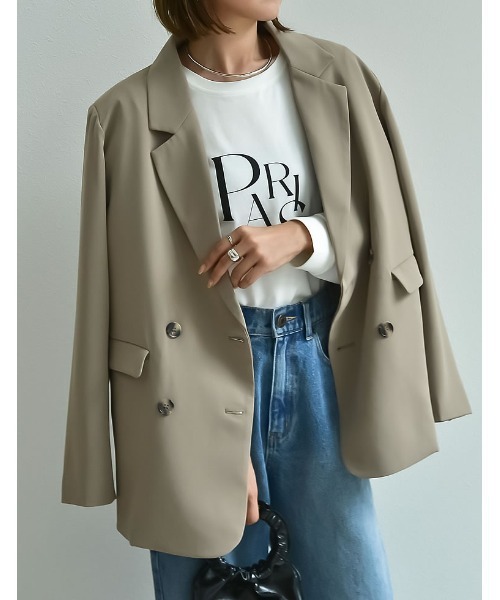 Re:EDIT（リエディ）の「ショート丈タックスリーブフロントロゴロンT（Tシャツ/カットソー・レディース・ホワイト/ブラック・MEDIUM/LARGE）」の22枚目の写真