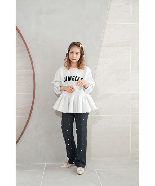 Jumelle ジュメロ　スウェット　 5点セット jumelle（ジュメロ）の「【低身長】【洗濯可】pearl straight