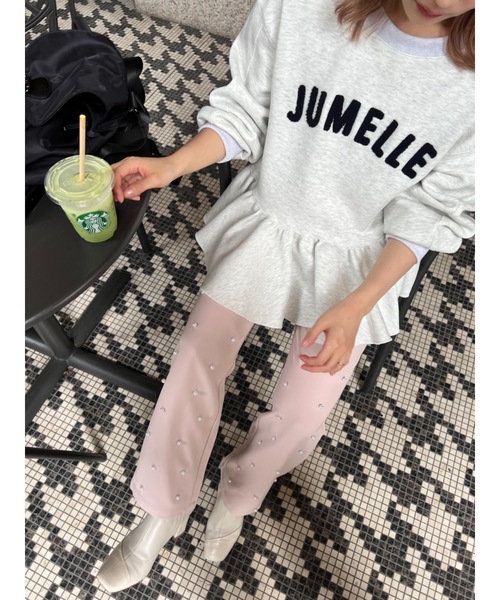 JUMELLE（ジュメロ）の「【低身長】【洗濯可】pearl straight slacks（スラックス・レディース・ピンク/グレー・MEDIUM/SMALL）」の20枚目の写真