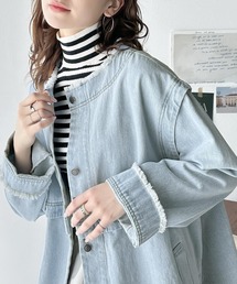 classicalelf | 春先の旬顔。フリンジ切替デニムジャケット(デニムジャケット)