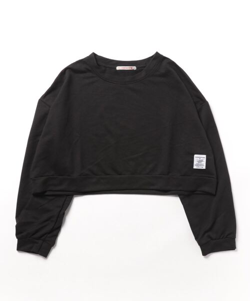 NinaetLina（ニナエリナ）の「クロップド丈長袖カットソー（Tシャツ/カットソー・レディース・ブルー/ベージュ/ブラック・XL/L/M）」の9枚目の写真