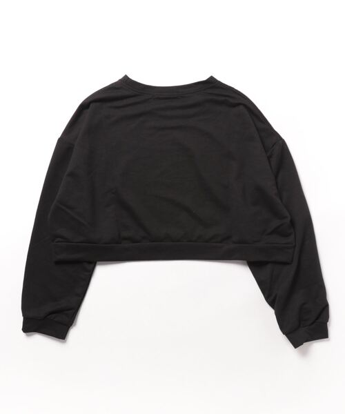NinaetLina（ニナエリナ）の「クロップド丈長袖カットソー（Tシャツ/カットソー・レディース・ブルー/ベージュ/ブラック・XL/L/M）」の12枚目の写真