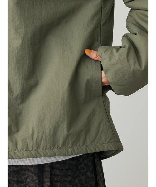 Green　Parks（グリーンパークス）の「ライト中わたノーカラーブルゾン（ブルゾン・レディース・ホワイト系その他2/カーキ/ブラック/ベージュ・FREE）」の17枚目の写真
