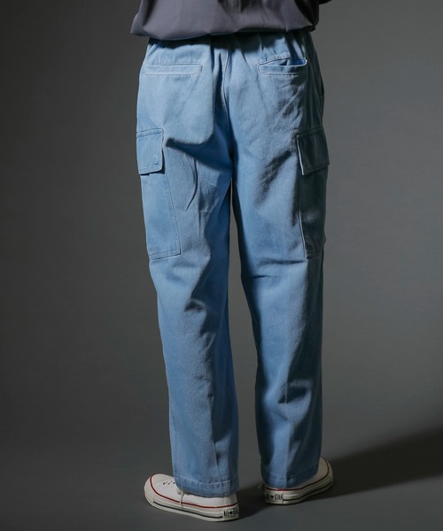 ADMIX/ATELIER SAB MEN（アドミックスアトリエサブメン）の「2way ワイドデニム イージーカーゴパンツ / 裾ドローコード（カーゴパンツ・メンズ・ブラック系/サックスブルー/ブラック系その他・L/M）」の17枚目の写真