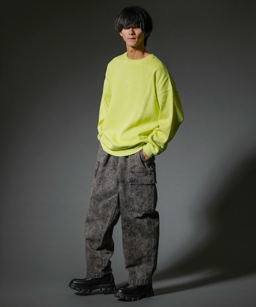 ADMIX/ATELIER SAB MEN（アドミックスアトリエサブメン）の「2way ワイドデニム イージーカーゴパンツ / 裾ドローコード（カーゴパンツ・メンズ・ブラック系/サックスブルー/ブラック系その他・L/M）」の13枚目の写真