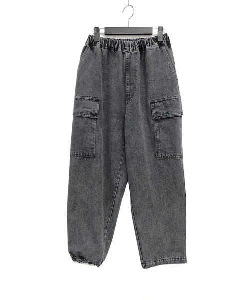 ADMIX/ATELIER SAB MEN（アドミックスアトリエサブメン）の「2way ワイドデニム イージーカーゴパンツ / 裾ドローコード（カーゴパンツ・メンズ・ブラック系/サックスブルー/ブラック系その他・L/M）」の21枚目の写真