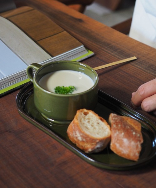 TIMELESS COMFORT（タイムレスコンフォート）の「Smith（スミス）脚付きスタッキングスープマグ（グラス/マグカップ/タンブラー・レディース・ネイビー/ブラウン/ホワイト/グリーン・ONE SIZE）」の3枚目の写真