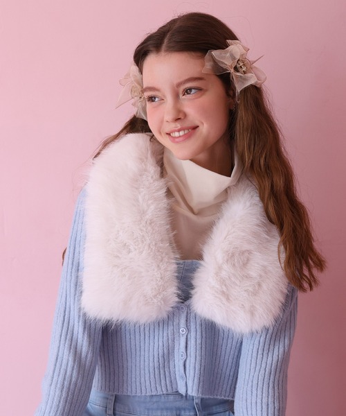 Seemi. byNICECLAUP（ シーミーバイナイスクラップ）の「バックレースアップデニムサロペット（サロペット/オーバーオール・レディース・インディゴブルー/オフホワイト/サックスブルー・FREE）」の15枚目の写真