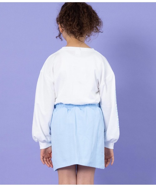 ANAP kids（アナップキッズ）の「もこもこ刺繍ドッキングワンピース（ワンピース・キッズ・ラベンダー/ホワイト・110cm/130cm/120cm/100cm）」の6枚目の写真