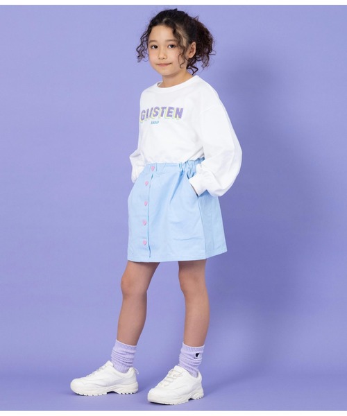 ANAP kids（アナップキッズ）の「もこもこ刺繍ドッキングワンピース（ワンピース・キッズ・ラベンダー/ホワイト・110cm/130cm/120cm/100cm）」の15枚目の写真