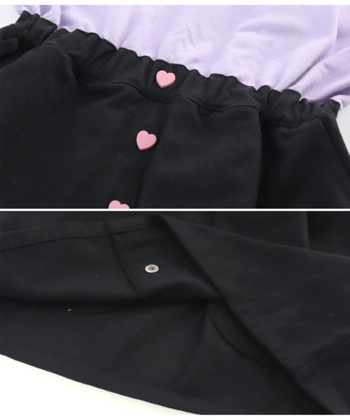 ANAP kids（アナップキッズ）の「もこもこ刺繍ドッキングワンピース（ワンピース・キッズ・ラベンダー/ホワイト・110cm/130cm/120cm/100cm）」の12枚目の写真