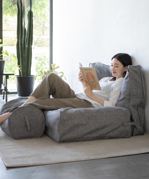 東京家具（トウキョウカグ）の「ソファ使いできる 布団収納ケース 3点セット（収納グッズ・レディース・グレー/アイボリー・FREE）」の15枚目の写真
