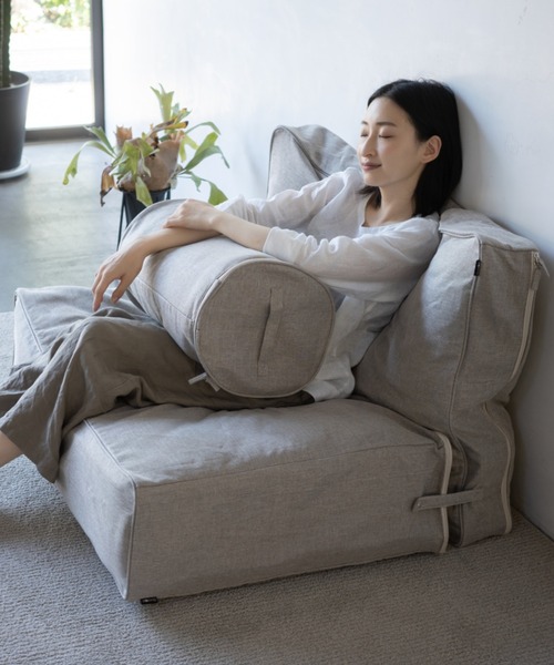 東京家具（トウキョウカグ）の「ソファ使いできる 布団収納ケース 3点セット（収納グッズ・レディース・グレー/アイボリー・FREE）」の5枚目の写真