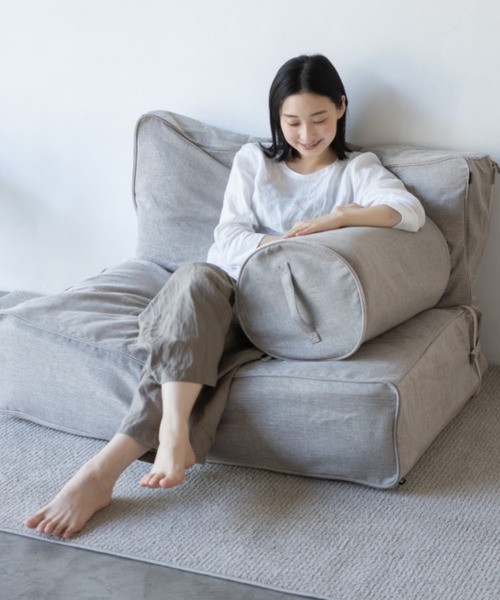 東京家具（トウキョウカグ）の「ソファ使いできる 布団収納ケース 3点セット（収納グッズ・レディース・グレー/アイボリー・FREE）」の6枚目の写真