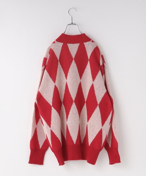 LOWRYS FARM（ローリーズファーム）の「ダイアガラＢＩＧカーディガン　 984770（カーディガン/ボレロ・キッズ・ブラック/レッド・FREE）」の9枚目の写真