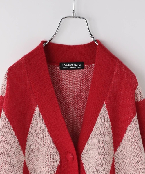 LOWRYS FARM（ローリーズファーム）の「ダイアガラＢＩＧカーディガン　 984770（カーディガン/ボレロ・キッズ・ブラック/レッド・FREE）」の15枚目の写真