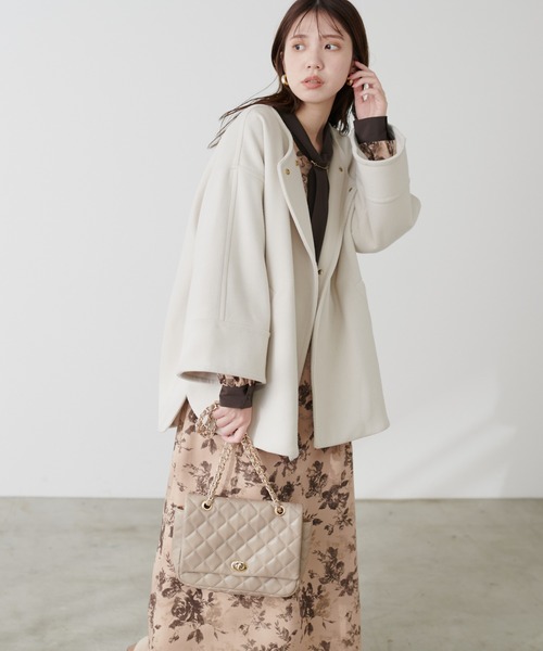 natural couture(ナチュラルクチュール)の「ボウタイ配色切替ワンピース(ワンピース・レディース・その他3/その他2/その他4/その他1・FREE)」の15枚目の写真