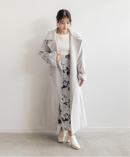 RANDA(ランダ)の「ケープ付きマルチwayロングコート(その他アウター・レディース・ブラウン/グレー/グレイッシュベージュ・0/1)」の10枚目の写真