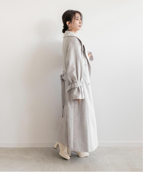 RANDA(ランダ)の「ケープ付きマルチwayロングコート(その他アウター・レディース・ブラウン/グレー/グレイッシュベージュ・0/1)」の11枚目の写真