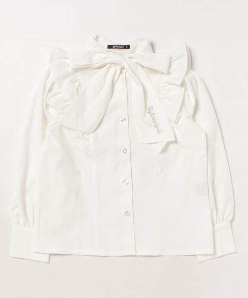by LOVEiT(バイラビット)の「フリルボウタイブラウス(シャツ/ブラウス・キッズ・オフホワイト・160cm/130cm/120cm/140cm/150cm)」の6枚目の写真