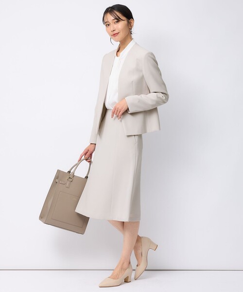 23区(ニジュウサンク)の「【洗える】バックサテンアムンゼン ボウタイ付き ブラウス(シャツ/ブラウス・レディース・ピンク系/ネイビー系/ホワイト系・32)」の8枚目の写真