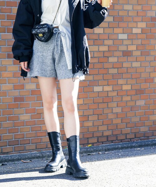 FREE'S MART（フリーズマート）の「リブニットショートパンツ（その他パンツ・レディース・モカ/ベージュ/グレー・FREE）」の8枚目の写真