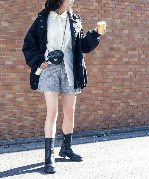 FREE'S MART（フリーズマート）の「リブニットショートパンツ（その他パンツ・レディース・モカ/ベージュ/グレー・FREE）」の12枚目の写真