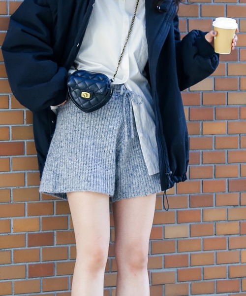 FREE'S MART（フリーズマート）の「リブニットショートパンツ（その他パンツ・レディース・モカ/ベージュ/グレー・FREE）」の2枚目の写真