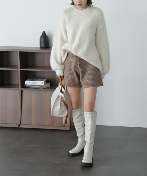 FREE'S MART（フリーズマート）の「リブニットショートパンツ（その他パンツ・レディース・モカ/ベージュ/グレー・FREE）」の18枚目の写真