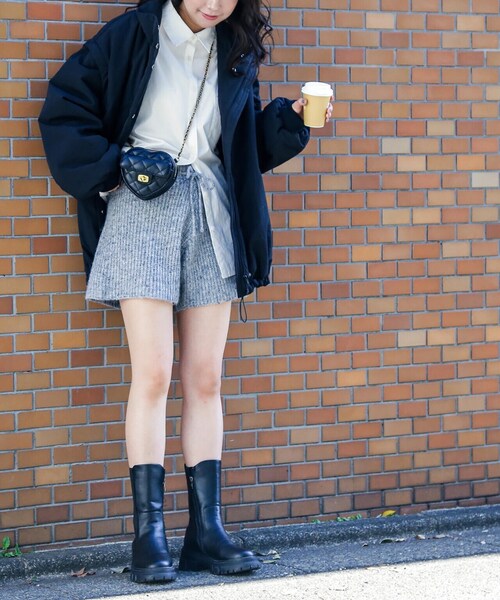 FREE'S MART（フリーズマート）の「リブニットショートパンツ（その他パンツ・レディース・モカ/ベージュ/グレー・FREE）」の5枚目の写真