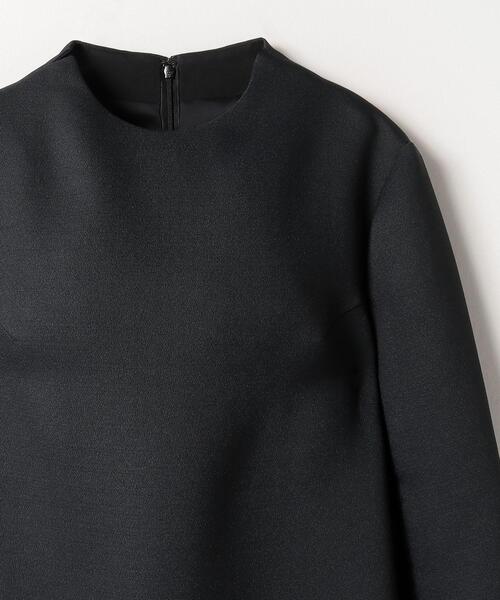 LANVIN en Bleu(ランバンオンブルー)の「トリプルクロスAラインワンピース(ワンピース・レディース・キャメル/ブラック・36/38)」の4枚目の写真