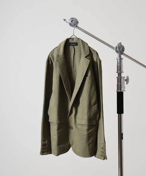 FUNALIVE(ファンアライブ)の「Brushed tailored jacket / 起毛テーラードジャケット unisex(テーラードジャケット・メンズ・ブラック/グレー/チャコール/カーキ・M/L)」の4枚目の写真