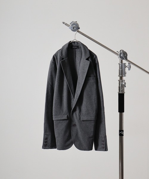 FUNALIVE(ファンアライブ)の「Brushed tailored jacket / 起毛テーラードジャケット unisex(テーラードジャケット・メンズ・ブラック/グレー/チャコール/カーキ・M/L)」の3枚目の写真