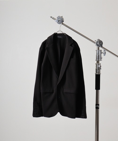 FUNALIVE(ファンアライブ)の「Brushed tailored jacket / 起毛テーラードジャケット unisex(テーラードジャケット・メンズ・ブラック/グレー/チャコール/カーキ・M/L)」の2枚目の写真