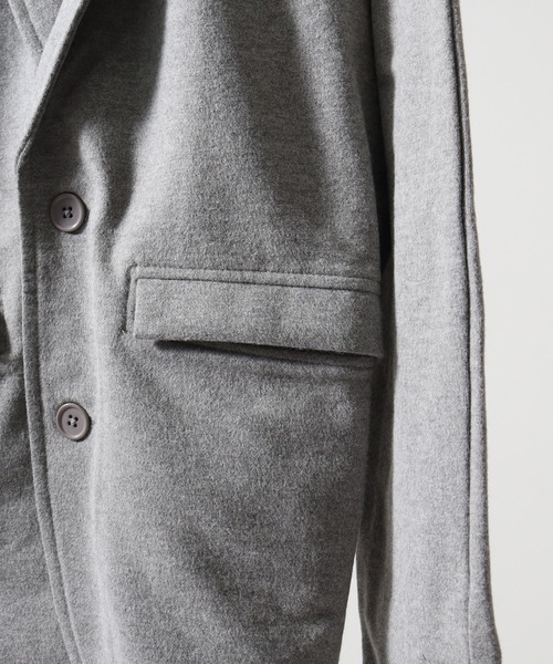 FUNALIVE(ファンアライブ)の「Brushed tailored jacket / 起毛テーラードジャケット unisex(テーラードジャケット・メンズ・ブラック/グレー/チャコール/カーキ・M/L)」の6枚目の写真