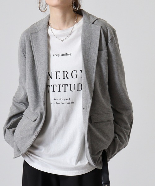FUNALIVE(ファンアライブ)の「Brushed tailored jacket / 起毛テーラードジャケット unisex(テーラードジャケット・メンズ・ブラック/グレー/チャコール/カーキ・M/L)」の13枚目の写真