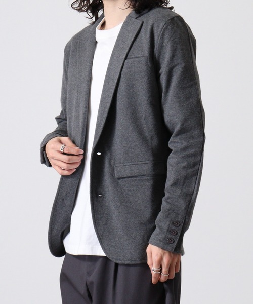 FUNALIVE(ファンアライブ)の「Brushed tailored jacket / 起毛テーラードジャケット unisex(テーラードジャケット・メンズ・ブラック/グレー/チャコール/カーキ・M/L)」の16枚目の写真