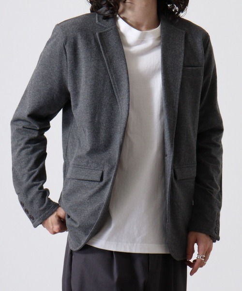 FUNALIVE(ファンアライブ)の「Brushed tailored jacket / 起毛テーラードジャケット unisex(テーラードジャケット・メンズ・ブラック/グレー/チャコール/カーキ・M/L)」の18枚目の写真