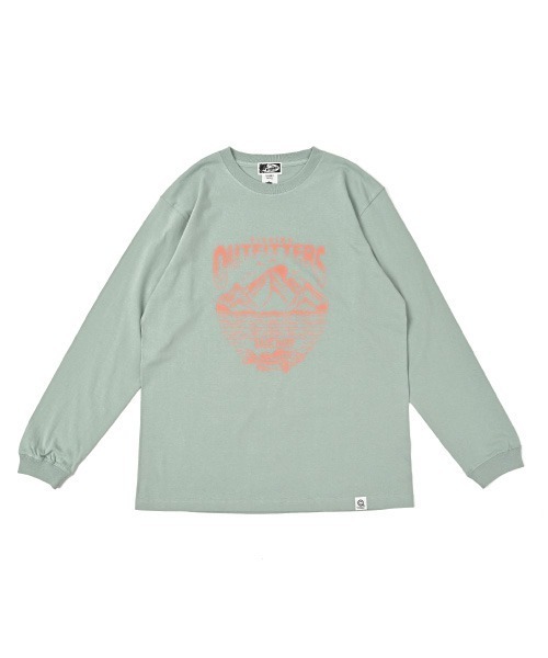 NOTHINKER（ノーシンカー）の「OUTFITTERS Long T-shirt（Tシャツ/カットソー・メンズ・アッシュグレー/ロイヤルブルー/グリーン系その他・MEDIUM/LARGE/X-LARGE）」の2枚目の写真