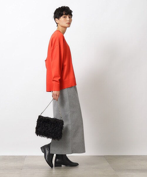 OPAQUE.CLIP（オペークドットクリップ）の「◆フラッフィーフリンジチェーンショルダー（ショルダーバッグ・レディース・ブラック/アイボリー/ピンク・00）」の16枚目の写真