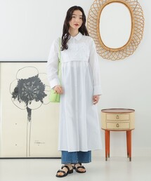 Ray BEAMS / シャーリング キャミ セット ワンピース