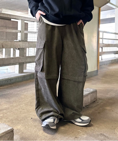 sedacle（セダクル）の「コーデュロイカーゴパンツ（カーゴパンツ