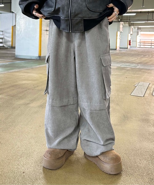 sedacle（セダクル）の「コーデュロイカーゴパンツ（カーゴパンツ